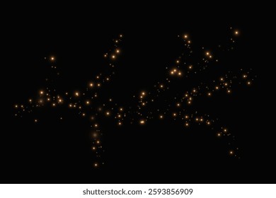 Bokeh golden Lights. Bokeh light lights effect. background.Christmas Bokeh Lights.sparkling gold dust