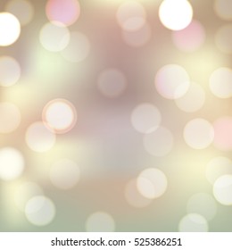 Bokeh, With Gradient Mesh, Vector Illustration