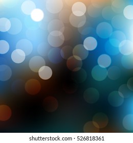 Bokeh, With Gradient Mesh, Vector Illustration