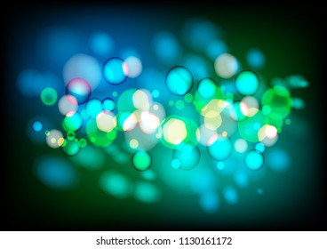 bokeh green mint 