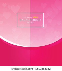 bokeh heart abstract pink background with pink bokeh light effect.