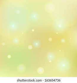 Bokeh lemon yellow tone background, Vector eps10