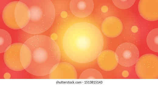  bokeh and lens flare pattern on summer orange background