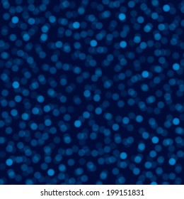 bokeh and lens flare pattern on dark blue sky background (vector)