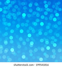 bokeh and lens flare pattern on blue sky background (vector)