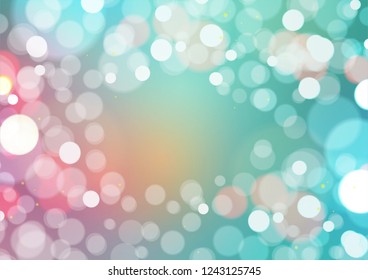 Bokeh Light Background, Vector Illustration