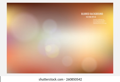 bokeh light blurred background, vector illustrator design wallpaper.