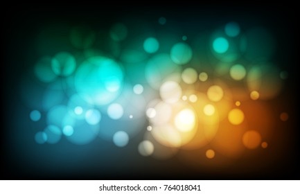 bokeh light color full abstract background. vector design
