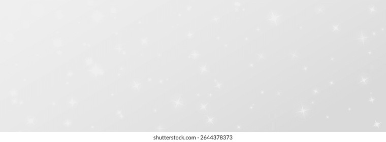 Bokeh light effect background, christmas white dust, festive glitter dust for banners, cards, advertisement. Christmas glowing dust background png, vector.