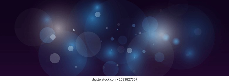 Bokeh light effect, flash of light and glitter of dust.