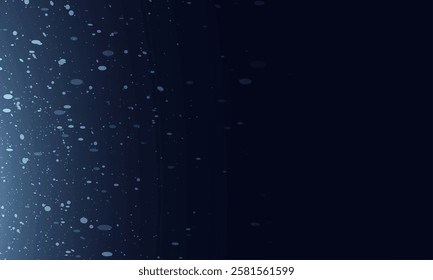 Bokeh light effect with lots of shiny shimmering particles isolated on transparent background. Glitter. Vector star cloud with dust.	