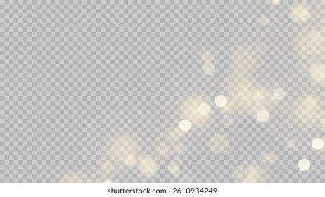 Bokeh Light Effect on Transparent Background
