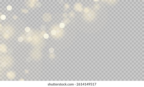 Bokeh Light Effect on Transparent Background