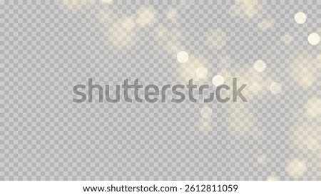 Bokeh Light Effect on Transparent Background