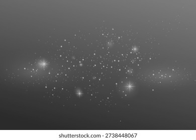 Bokeh light effect with shinny start abstract effect background. Vector illustration 