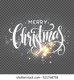 Bokeh light gray sparkles on transparency background Glowing particles element for special effects.Vector illustration EPS10