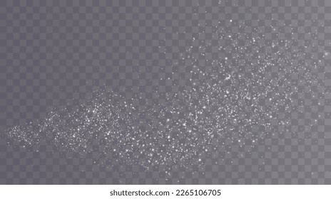  Bokeh light lights effect background. White png dust light. Christmas background of shining dust Christmas glowing light bokeh confetti and spark overlay texture for your design.