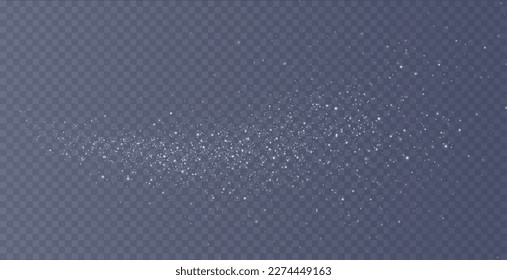 Bokeh light lights effect background. White png dust light. Christmas background of shining dust Christmas glowing light bokeh confetti and spark overlay texture for your design.