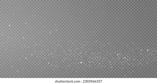 Bokeh light lights effect background. White png dust light. Christmas background of shining dust Christmas glowing light bokeh confetti and spark overlay texture for your design.