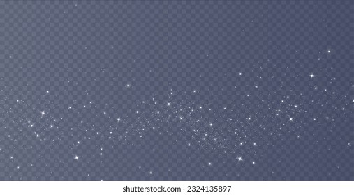 Fondo del efecto de las luces de bokeh. Luz de polvo blanca png. Fondo navideño de polvo brillante Navidad brillo de luz cosecha de confeti y chispa textura superpuesta para tu diseño.