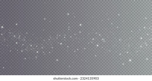 Fondo del efecto de las luces de bokeh. Luz de polvo blanca png. Fondo navideño de polvo brillante Navidad brillo de luz cosecha de confeti y chispa textura superpuesta para tu diseño.