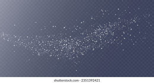 Bokeh light lights effect background. White png dust light. Christmas background of shining dust Christmas glowing light bokeh confetti and spark overlay texture for your design.
