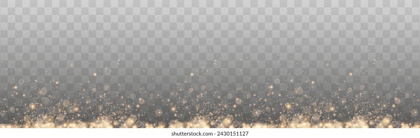 Bokeh light lights effect background. White png dust light. Christmas background of shining dust Christmas glowing light bokeh confetti and spark overlay texture for your design.	
