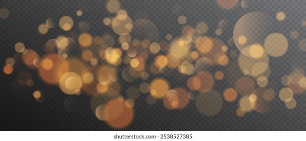 Fondo de efecto de luces bokeh. Luz de polvo Bokeh png. Polvo de polvo de Festiva para tarjetas, invitaciones, Anuncios y anuncios. Navidades Bokeh Lights.