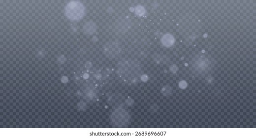 Bokeh, light, out of focus, create background, blue in PNG glowing abstract style. This PNG Overlay adds transparent elegance to technology, night and bright design projects