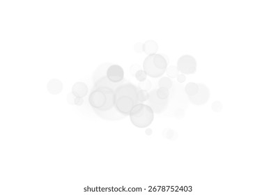 Bokeh light PNG with glowing effect. Shiny glitter, confetti, and sparkling overlay for Christmas backgrounds, festive designs, and holiday decorations. Vector