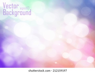 Bokeh light Vintage background, Vector eps10