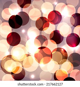 Bokeh light Vintage background, Vector 