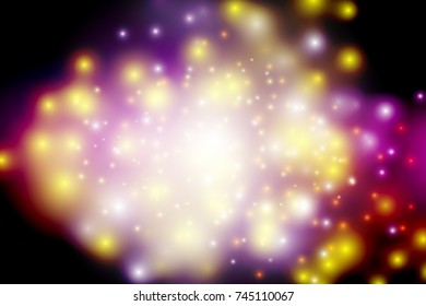Bokeh light Vintage background, Vector eps10