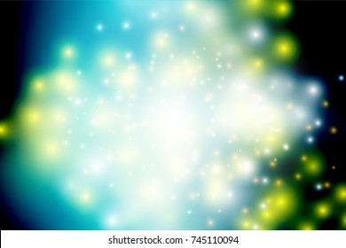 Bokeh light Vintage background, Vector eps10