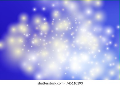 Bokeh light Vintage background, Vector eps10