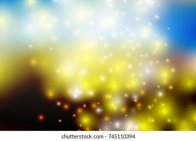 Bokeh light Vintage background, Vector eps10