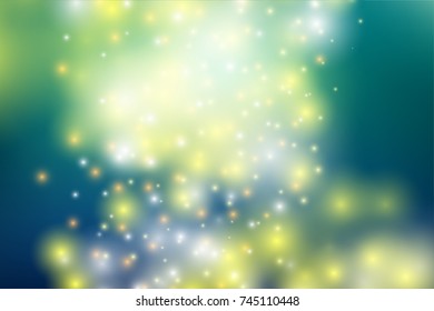 Bokeh light Vintage background, Vector eps10