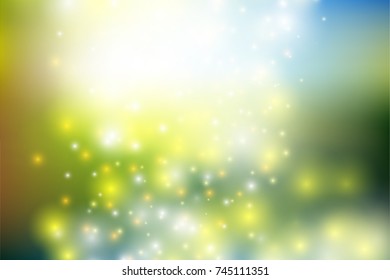 Bokeh light Vintage background, Vector eps10