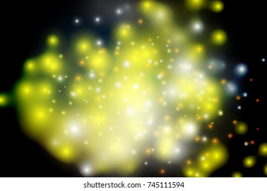 Bokeh light Vintage background, Vector eps10