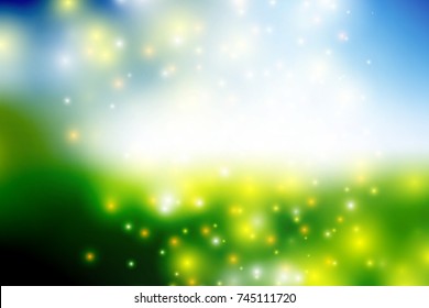 Bokeh light Vintage background, Vector eps10