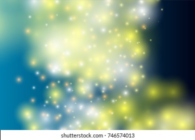 Bokeh light Vintage background, Vector eps10