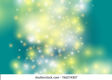 Bokeh light Vintage background, Vector eps10