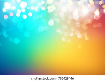 Bokeh light vintage background, Vector illustration of soft colored abstract background.