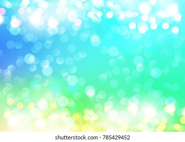 Bokeh light vintage background, Vector illustration of soft colored abstract background.
