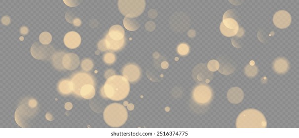 Bokeh lights. Abstract blurred background. Bright defocused glowing lights effect. Vector illustration.