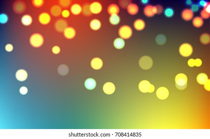 Bokeh lights background, Abstract blurred background- Illustration