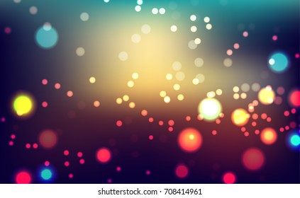 Bokeh lights background, Abstract blurred background- Illustration