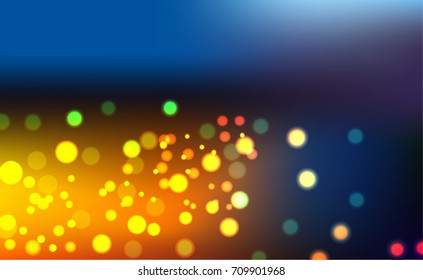 Bokeh lights background, Abstract blurred background- Illustration