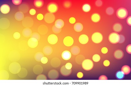 Bokeh lights background, Abstract blurred background- Illustration
