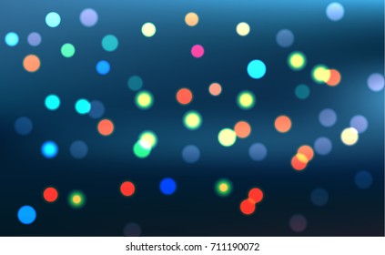 Bokeh lights background, Abstract blurred background- Illustration